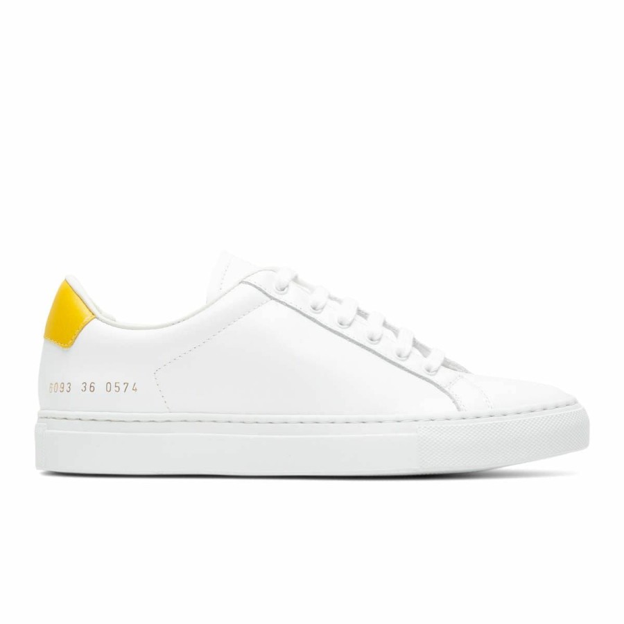 Footwear * | Common Projects Women'S Retro Low White/Yellow