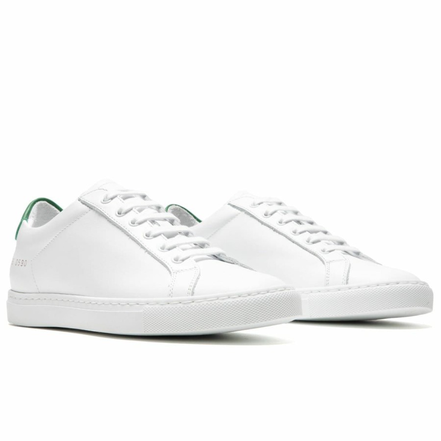 Footwear * | Common Projects Women'S Retro Low White/Green