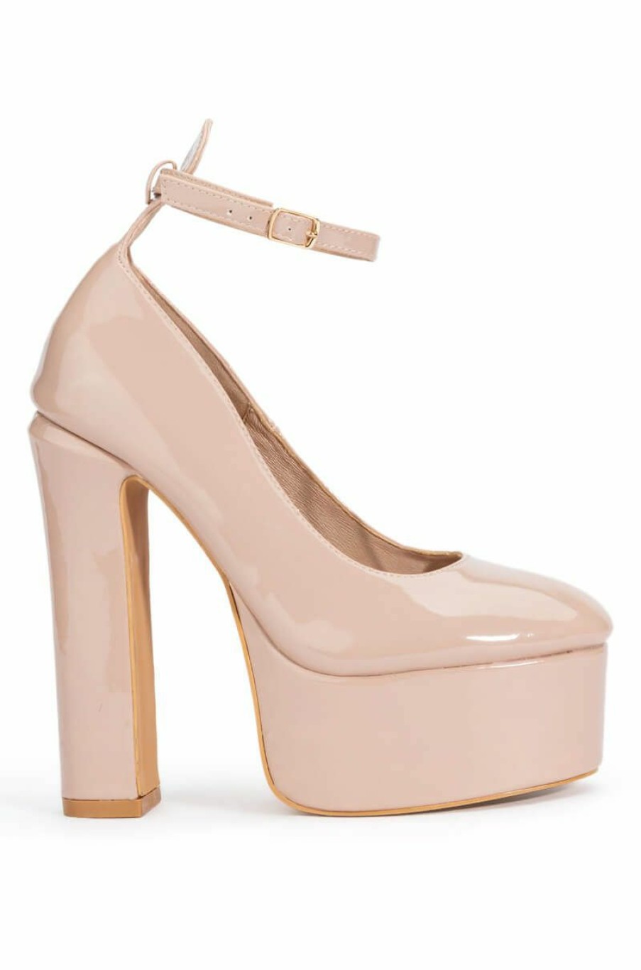 Shoes * | Azalea Wang Night Moves Platform Pump In Nude