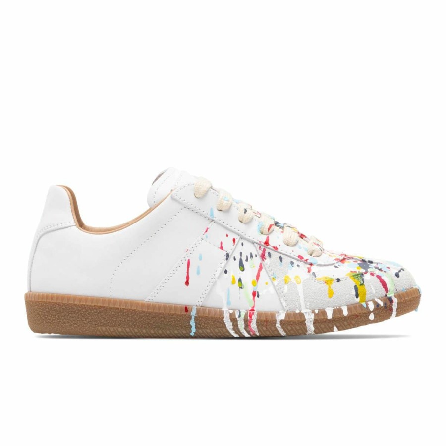 Footwear * | Maison Margiela Women'S Paint Replica Sneakers White/Pollock Multi