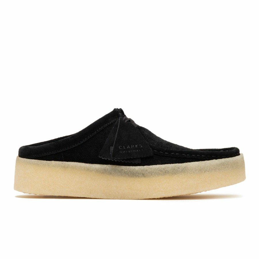 Footwear * | Clarks Wallabee Cup Mule Black Suede