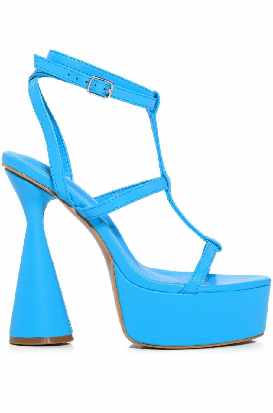 Shoes * | Azalea Wang Honolulu Chunky Sandal In Turquoise