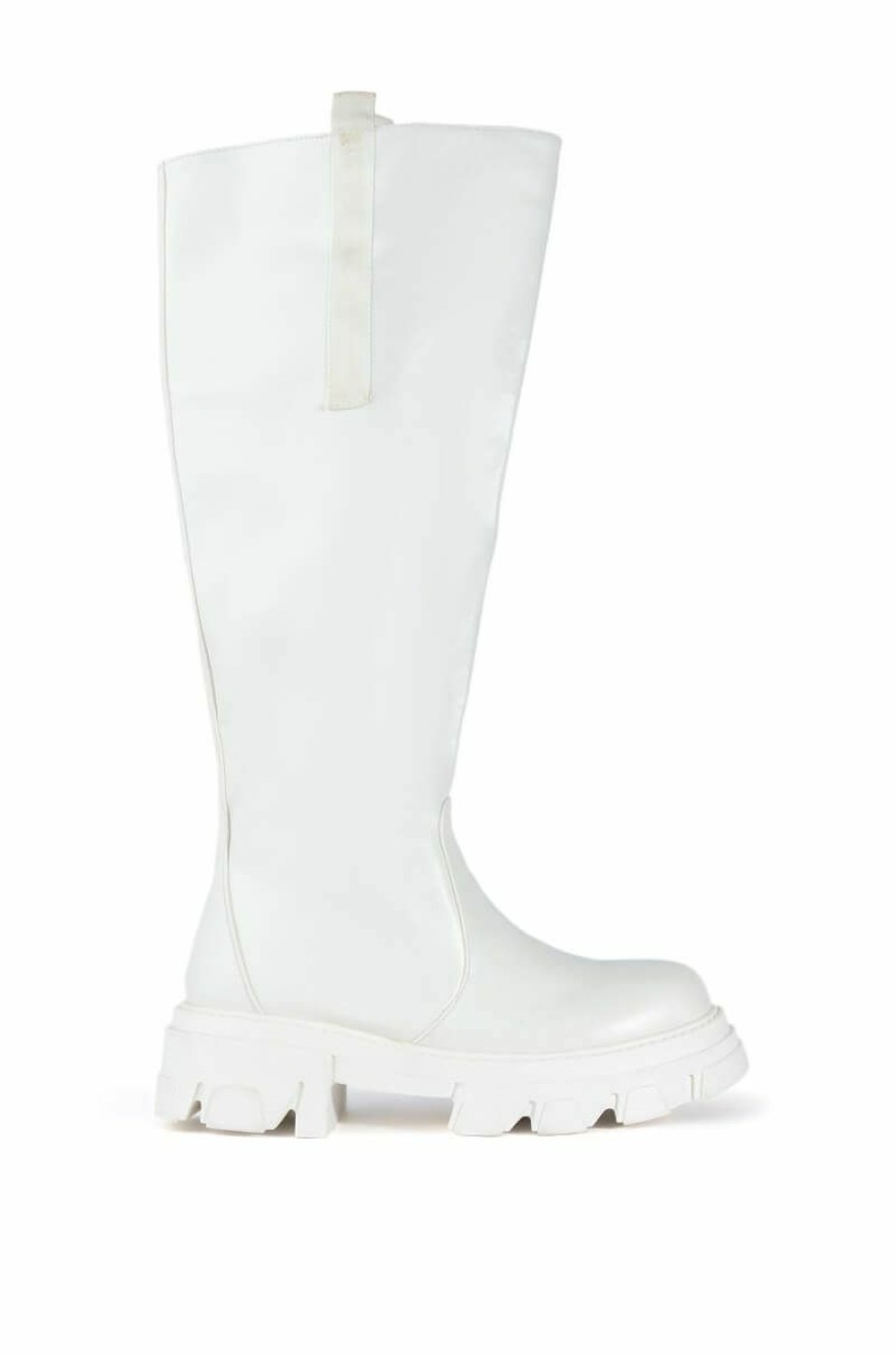 Shoes * | Azalea Wang There She Goes Flatform Boot In White