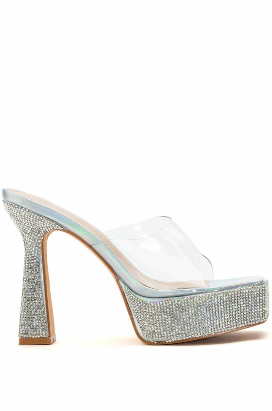 Shoes * | Azalea Wang Classy Ophelia Sandal Silver