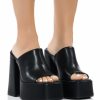 Shoes * | Azalea Wang Sheba Chunky Sandal In Black