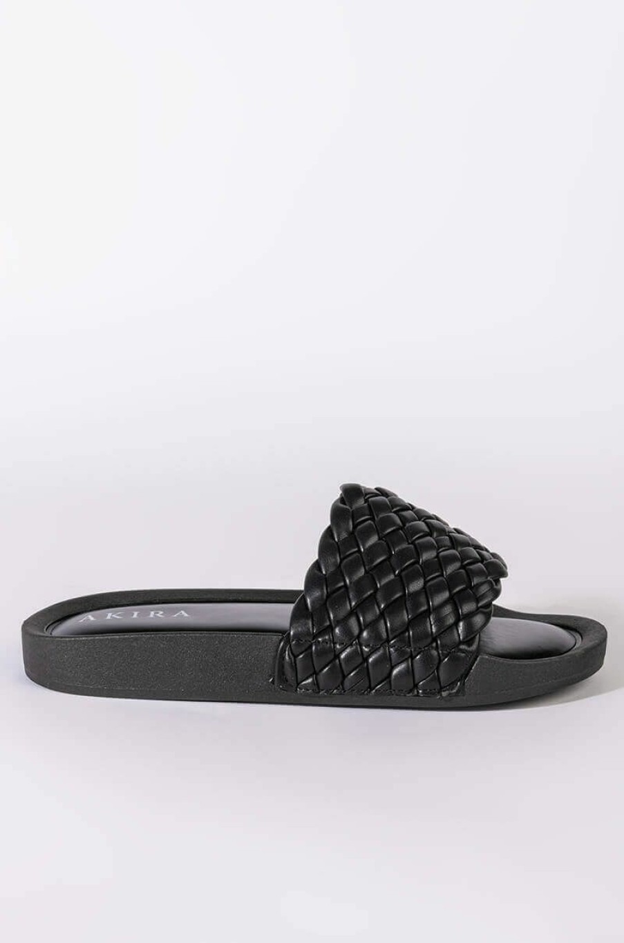 Shoes * | Twisted Love Flat Sandal In Black