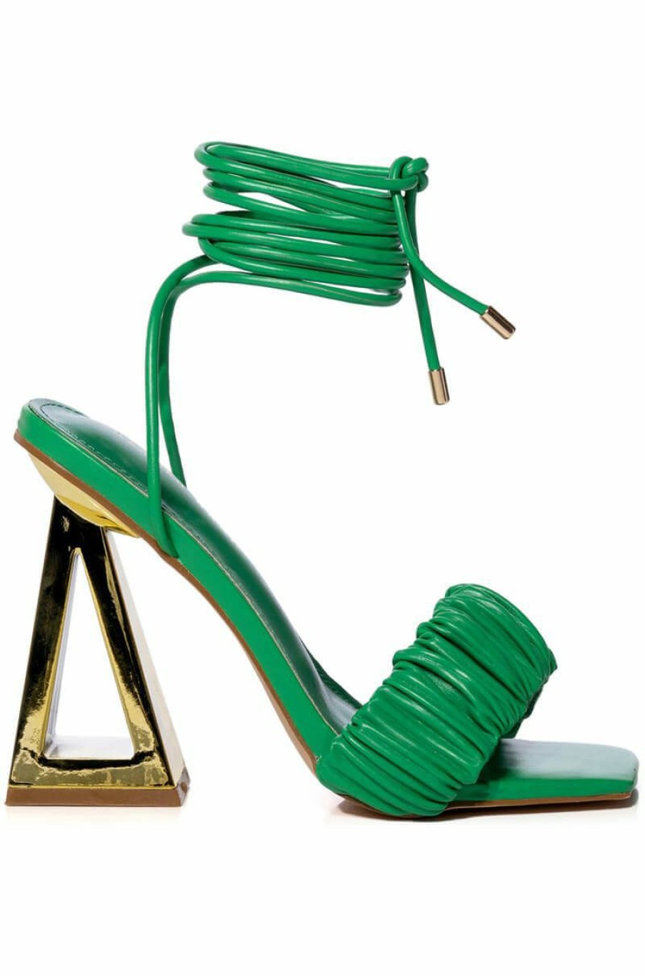 Shoes * | Azalea Wang Amie Chunky Sandal In Green