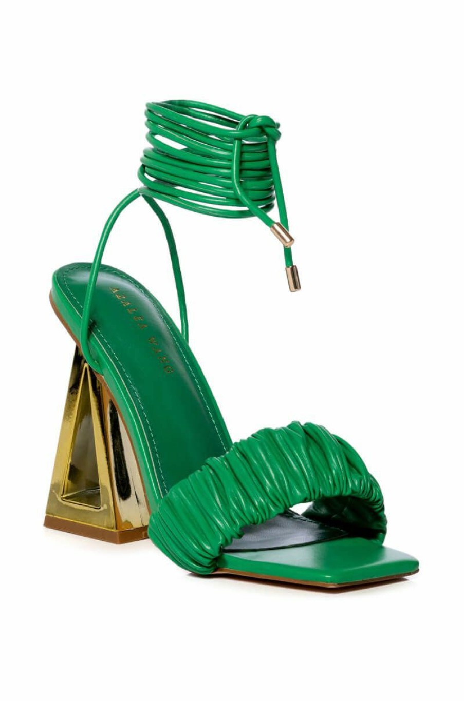 Shoes * | Azalea Wang Amie Chunky Sandal In Green