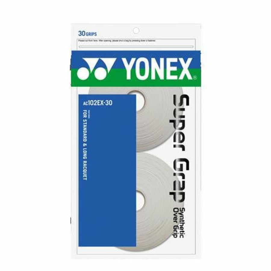 Overgrips * | Yonex Super Grap 30 Pack Overgrips White