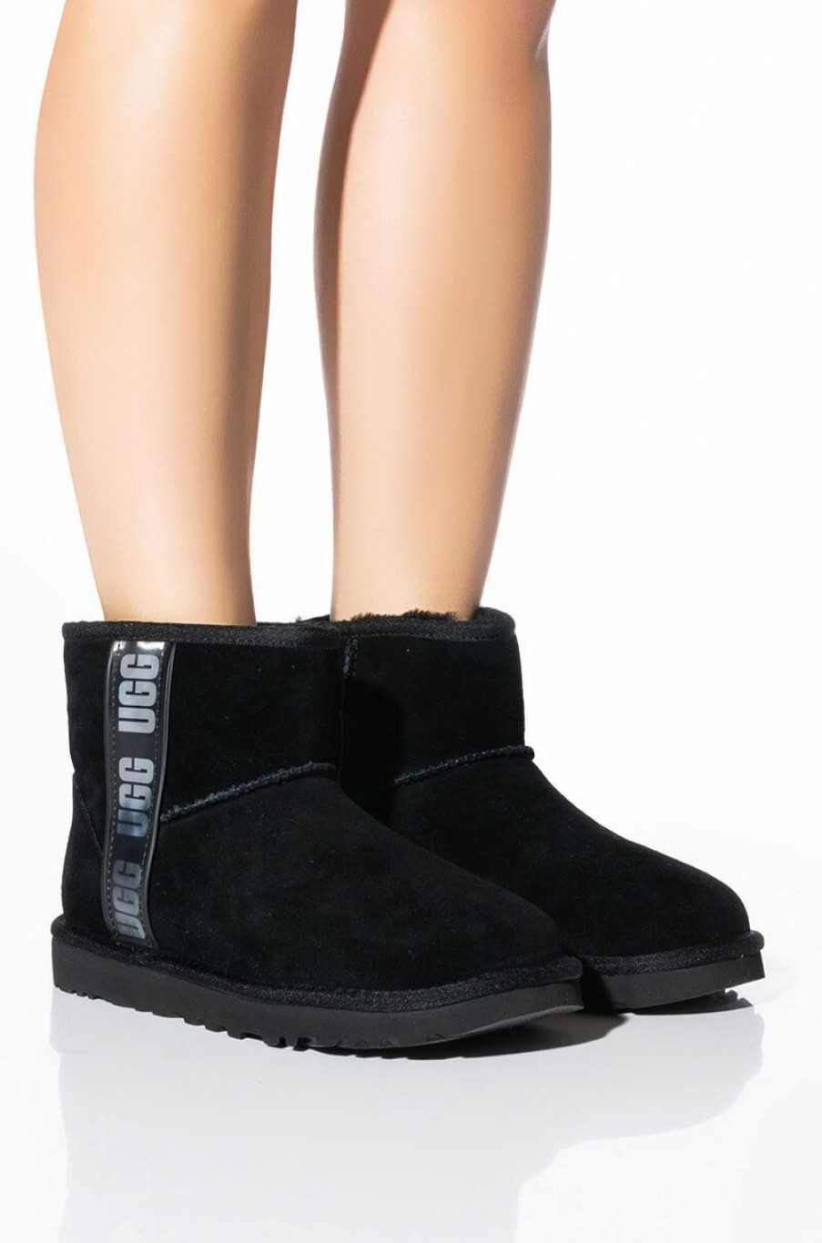 Shoes * | Ugg Classic Mini Side Logo Ii Black