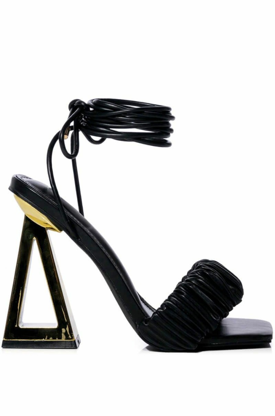 Shoes * | Azalea Wang Amie Chunky Sandal In Black