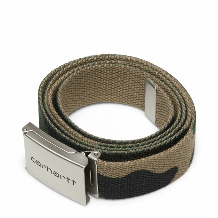 Women'S & Unisex * | Carhartt Wip Clip Belt Camo Laurel