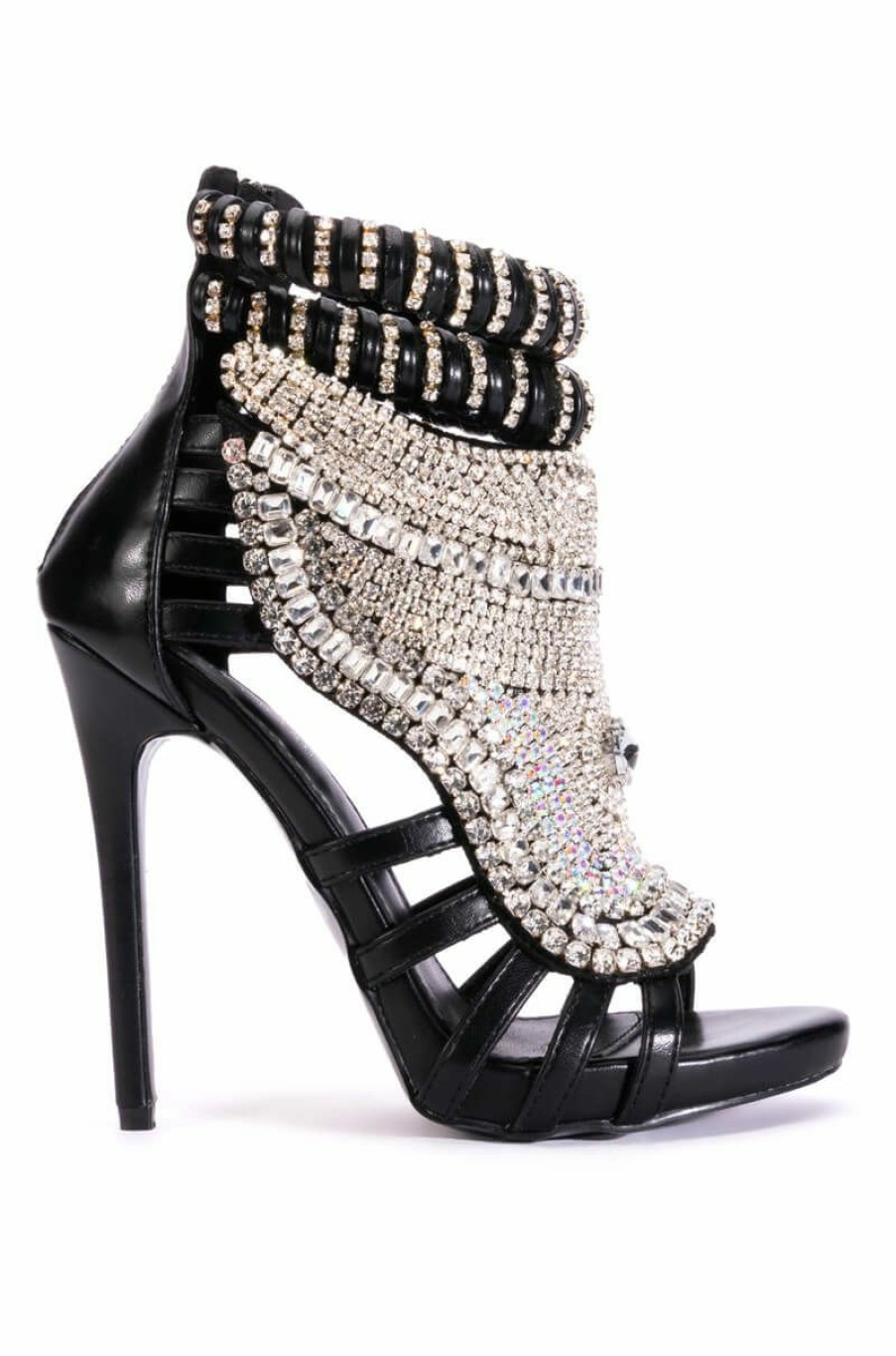 Shoes * | Azalea Wang Push Your Luck Stiletto Sandal In Black