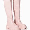 Shoes * | Azalea Wang There She Goes Flatform Boot In Pink