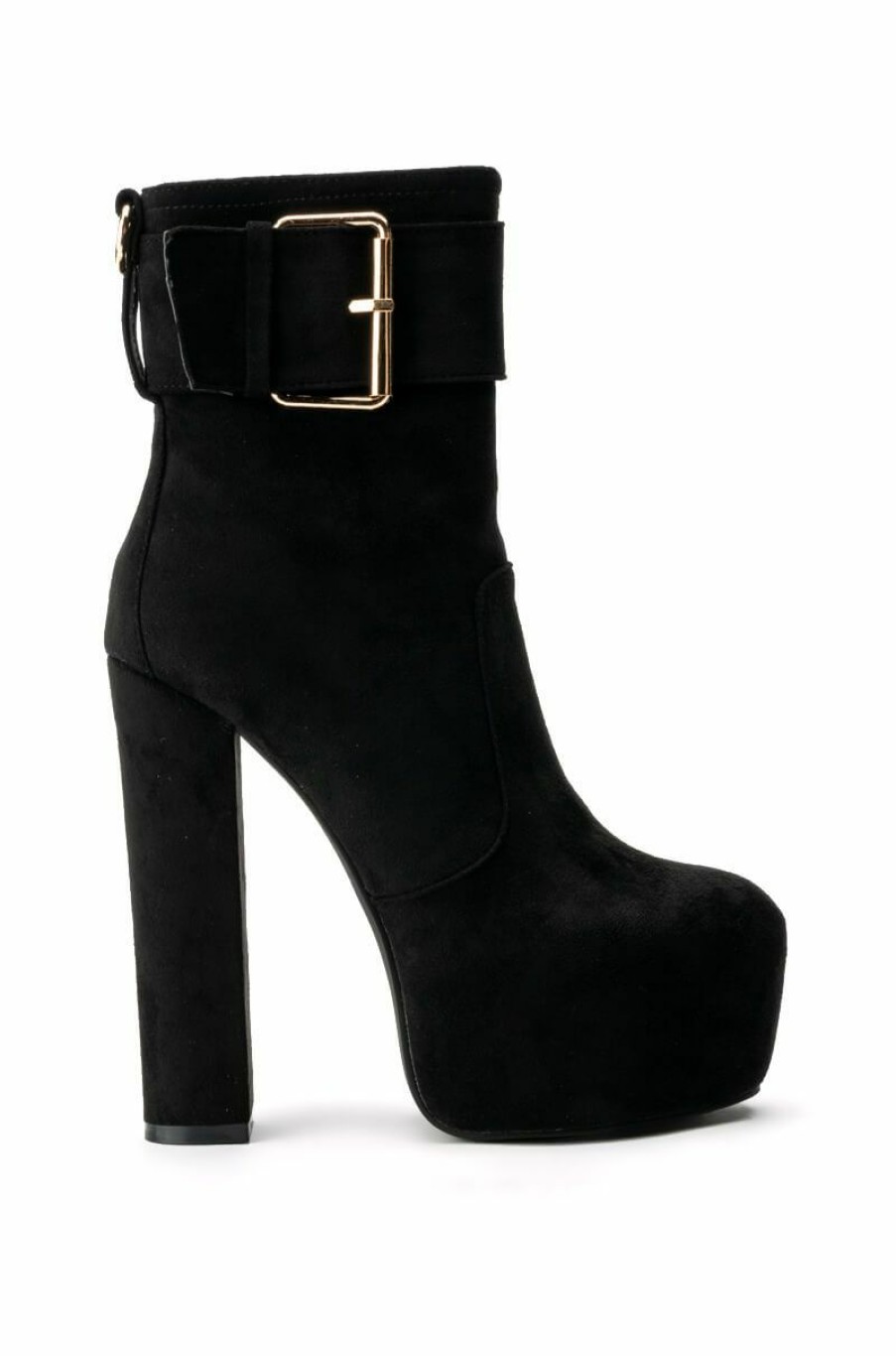 Shoes * | Azalea Wang Charmer Chunky Platform Bootie In Black