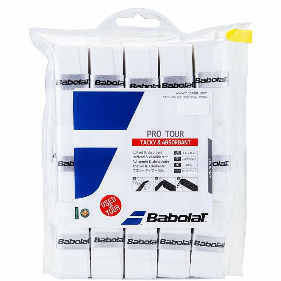 Overgrips * | Babolat Pro Tour 30 Pack Overgrips White