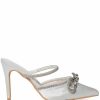 Shoes * | Azalea Wang Evit Stiletto Mule Pump In White