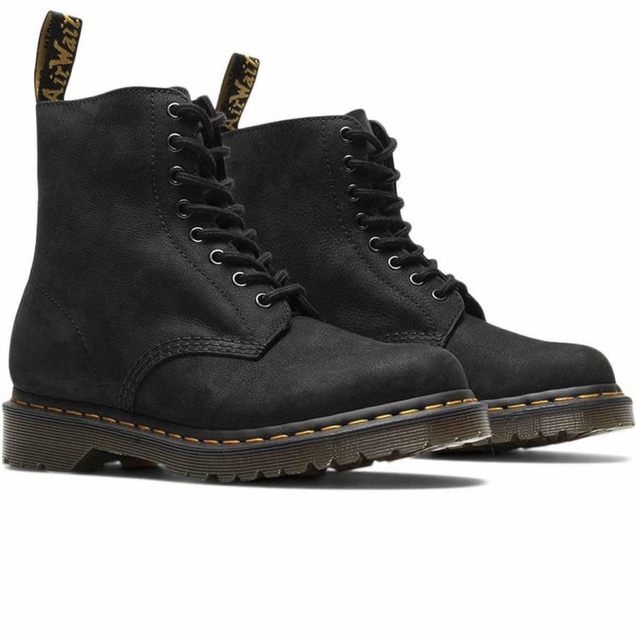 Footwear * | Dr. Martens 1460 Black Milled Nubuck Wp