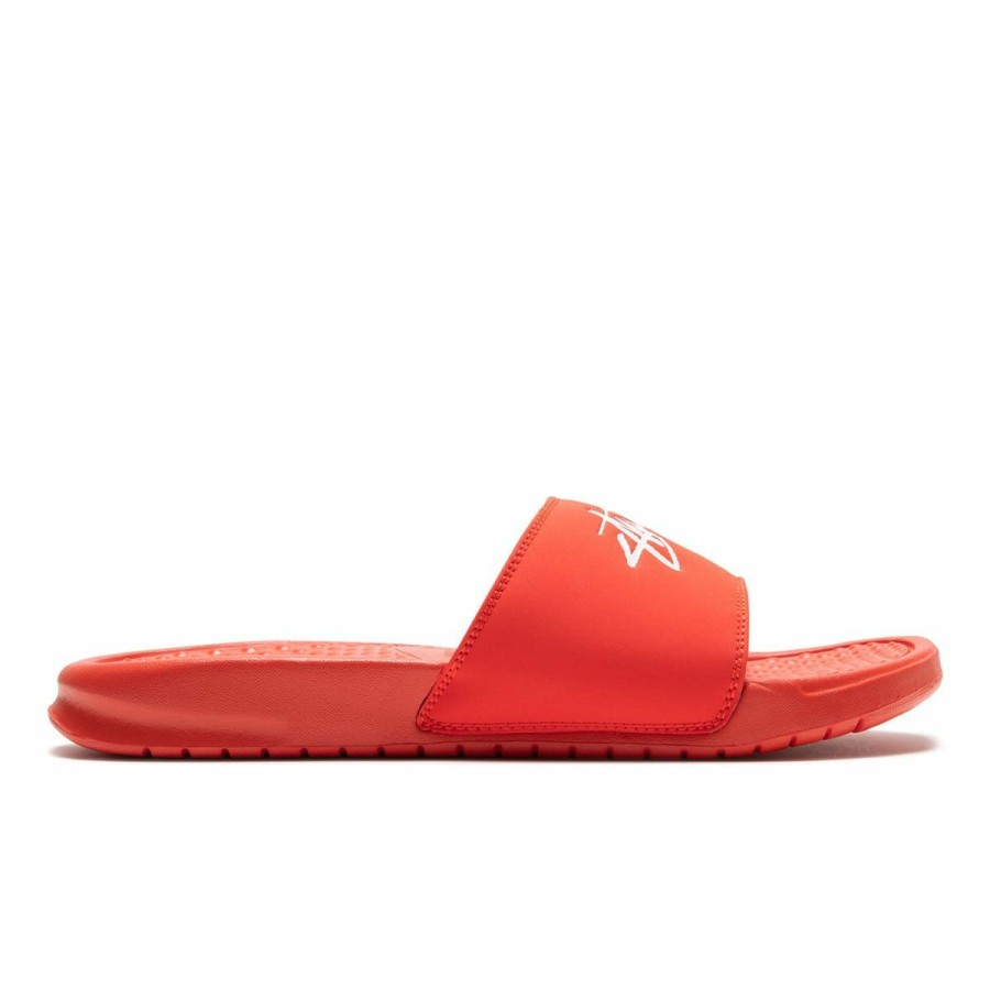 Footwear * | Nike X Stussy Benassi Habanero Red/White [600]