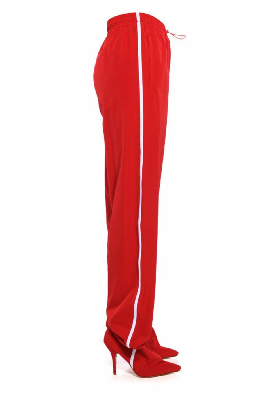 Shoes * | Azalea Wang Track Pant Boot In Red