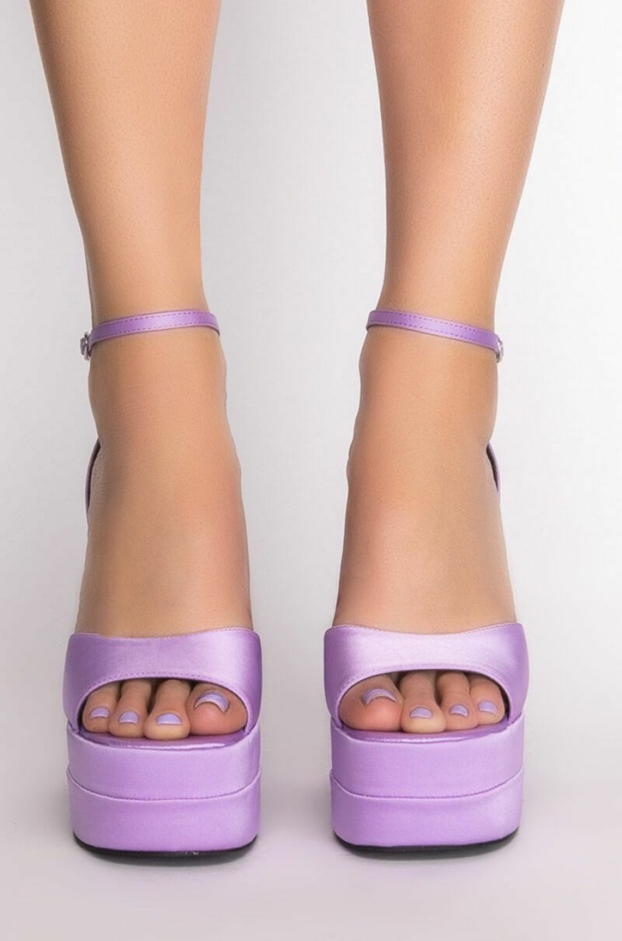 Shoes * | Azalea Wang Just A Dream Chunky Sandal In Purple