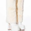 Shoes * | Azalea Wang Coco Fur Fold Over Boot In White