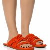 Shoes * | Azalea Wang Delores Rope Upper Sandal In Orange