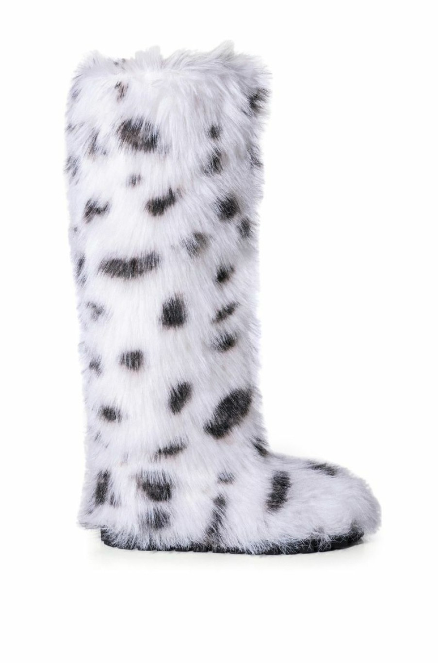 Shoes * | Azalea Wang Tundra Furry Over The Knee Boots In Multi