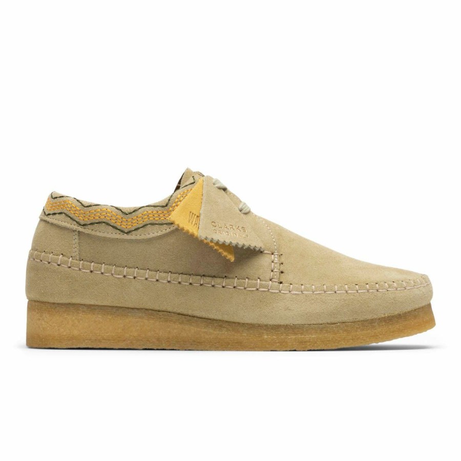 Footwear * | Clarks Weaver Maple Suede Emb