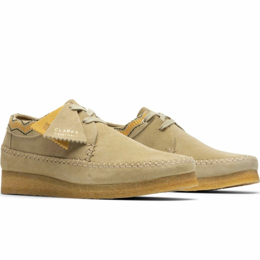 Footwear * | Clarks Weaver Maple Suede Emb