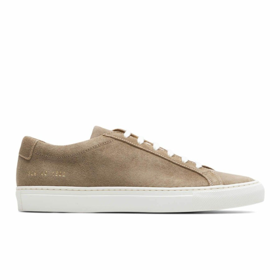 Footwear * | Common Projects Achilles Low Waxed Suede Tan