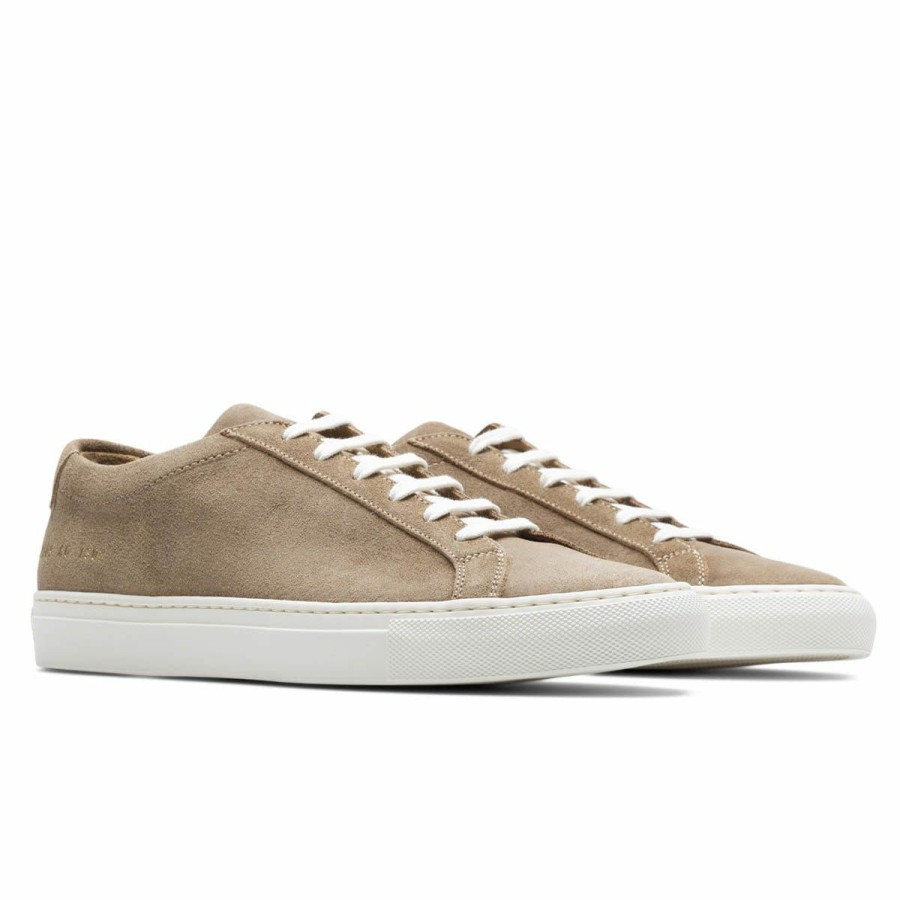 Footwear * | Common Projects Achilles Low Waxed Suede Tan