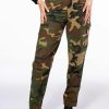 Bottoms * | Break The Rules Straight Leg Cargo Pant Camo