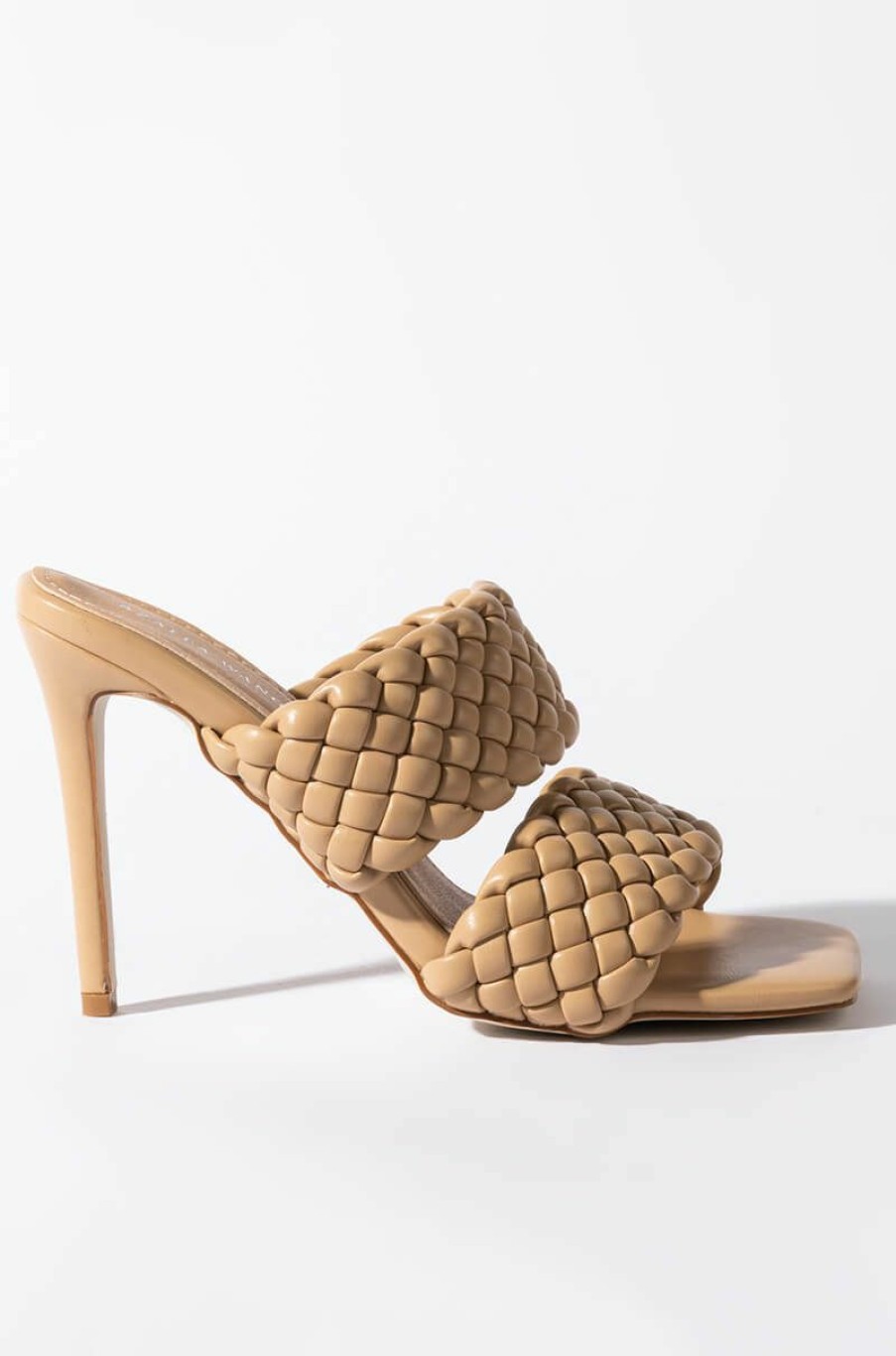 Shoes * | Azalea Wang All Your Love Stiletto Sandal In Nude