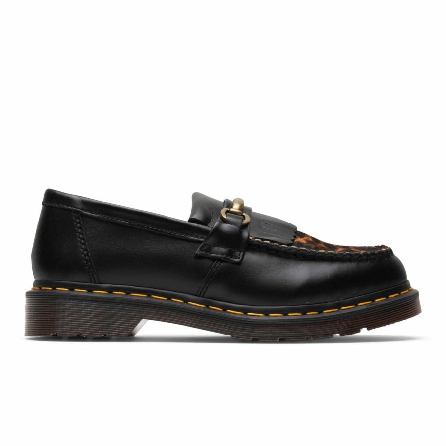 Footwear * | Dr. Martens Adrian Snaffle Black/Micro Leopard