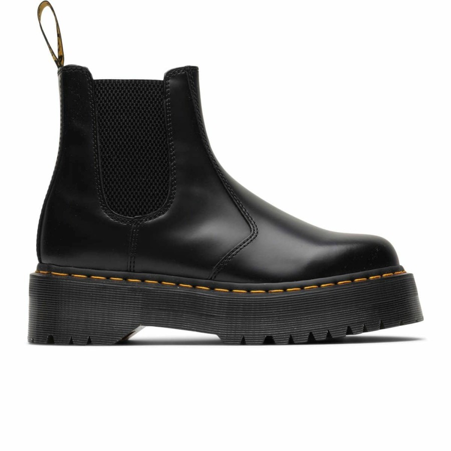 Footwear * | Dr. Martens Women'S 2976 Quad Black Polished Smooth