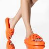 Shoes * | Azalea Wang Lets Lose It All Flat Sandal In Orange