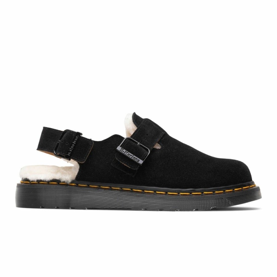 Footwear * | Dr. Martens Jorge Made In England Shearling Mule Black