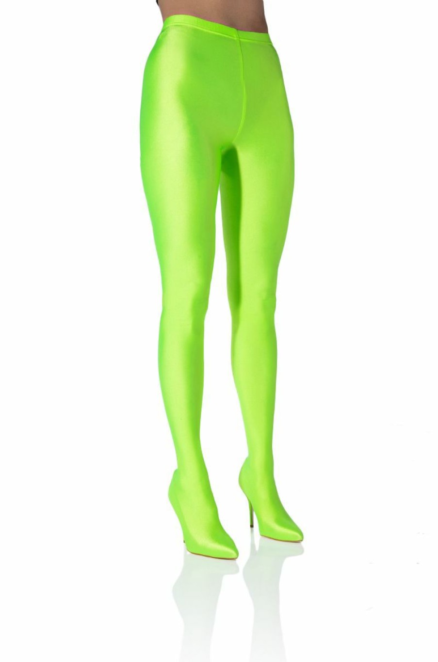 Shoes * | Azalea Wang Star Stretch Sexy Stiletto Pant Boot In Lime