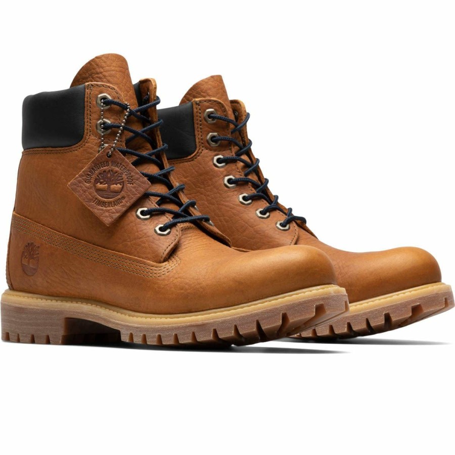 Footwear * | Timberland 6 In. Premium Boot Wheat Full Grain