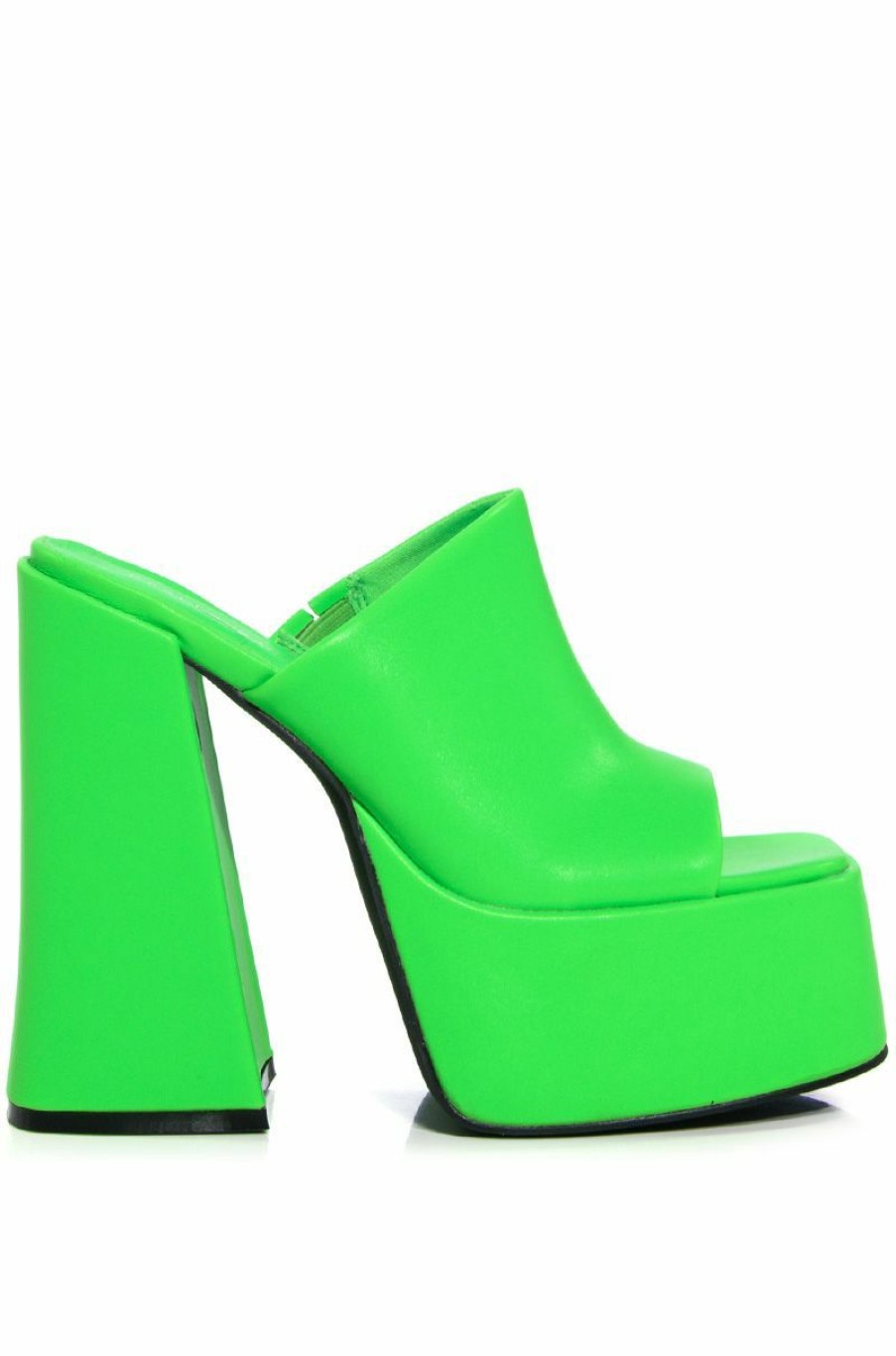 Shoes * | Azalea Wang Sheba Chunky Mule In Green