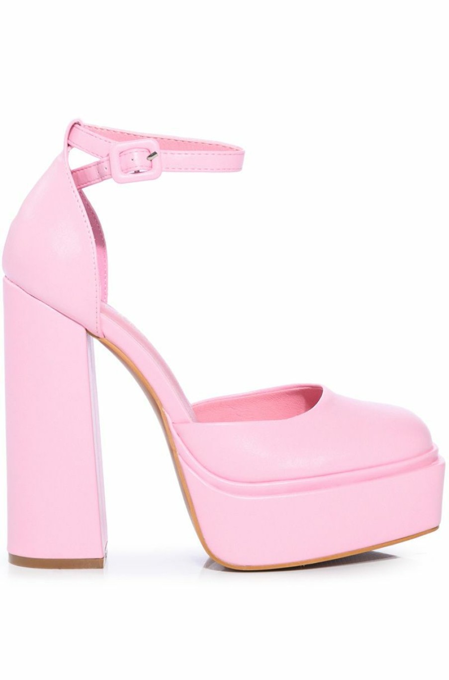 Shoes * | So Obsessed Platform Chunky Heel Pumps In Pink