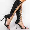 Shoes * | Azalea Wang Keep It Real Stiletto Sandal In Black