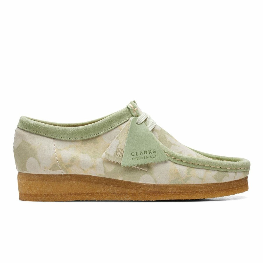 Footwear * | Clarks Women'S Wallabee Green Floral