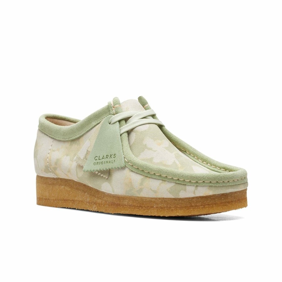 Footwear * | Clarks Women'S Wallabee Green Floral