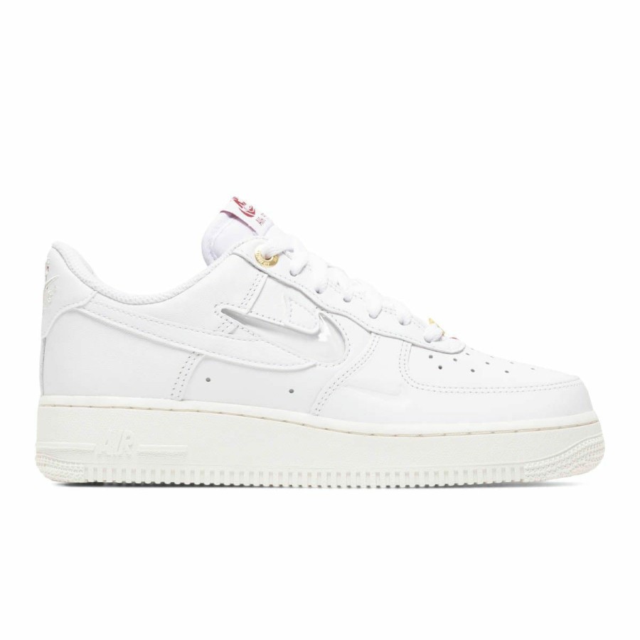 Women'S & Unisex * | Nike Women'S Air Force 1 '07 Prm White/White-Sail-Team Red [100]