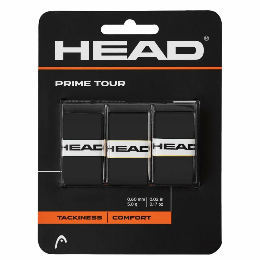 Overgrips * | Head Prime Tour Overgrip 3 Pack Black