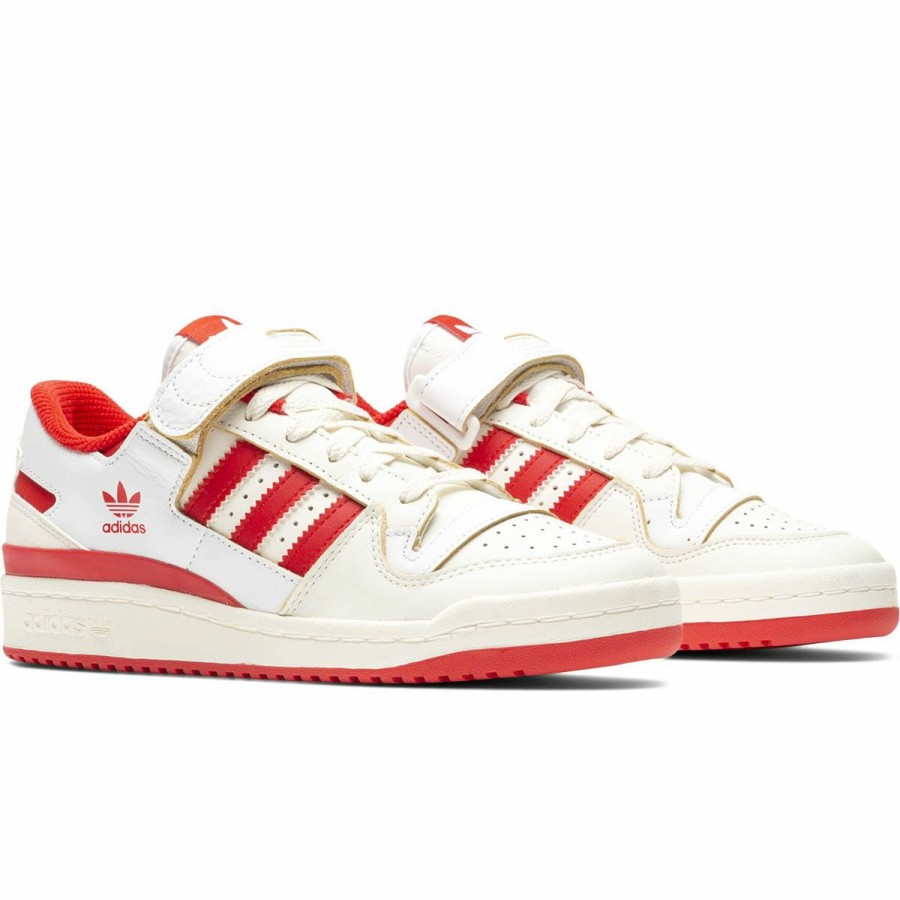 Footwear * | Adidas Women'S Forum 84 Low Off White/Vivid Red/Ftwr White