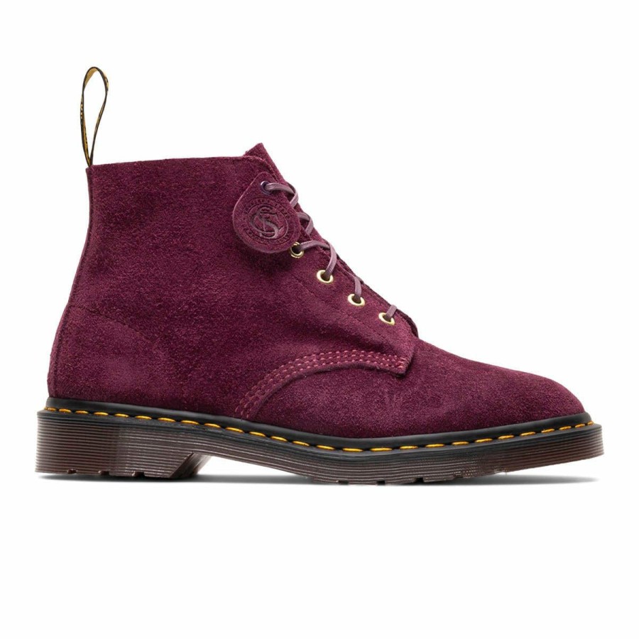 Footwear * | Dr. Martens 101 Mono Suede Ankle Boots Desert Oasis Suede Plum