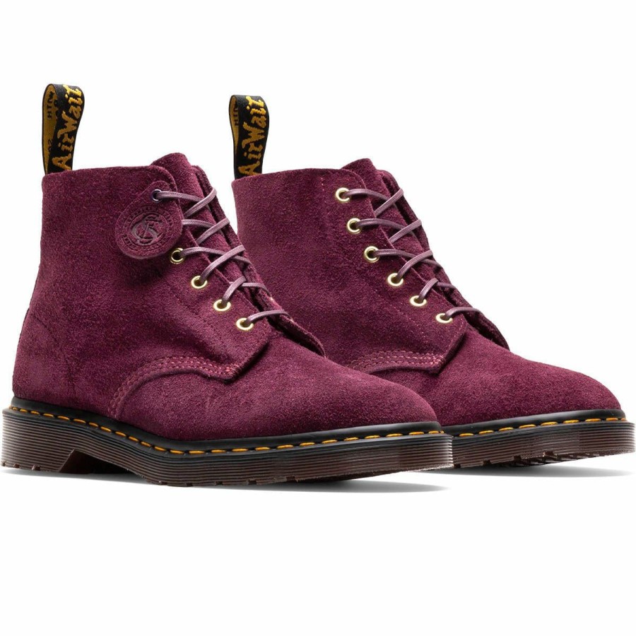 Footwear * | Dr. Martens 101 Mono Suede Ankle Boots Desert Oasis Suede Plum